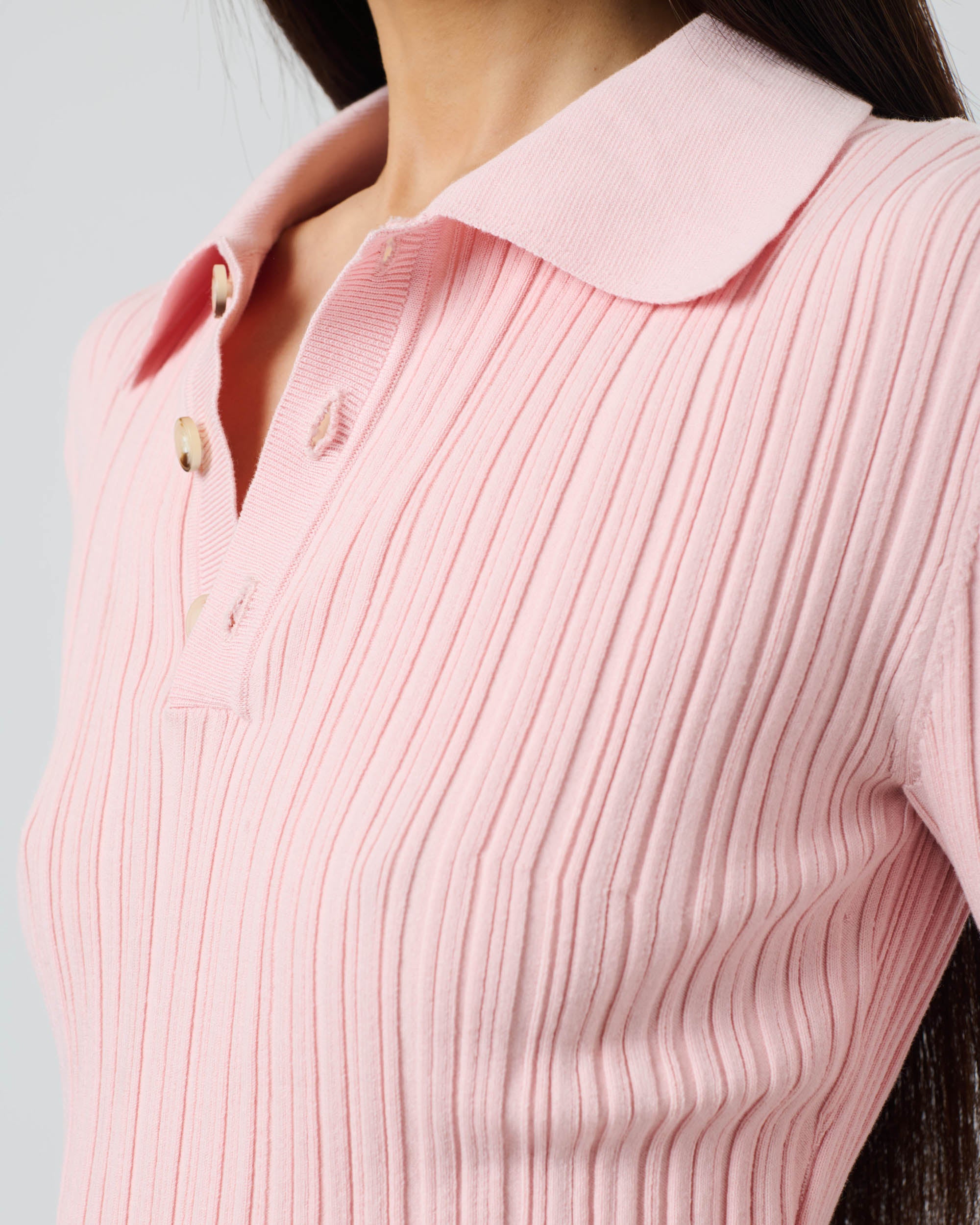 Knitted Cable Polo
