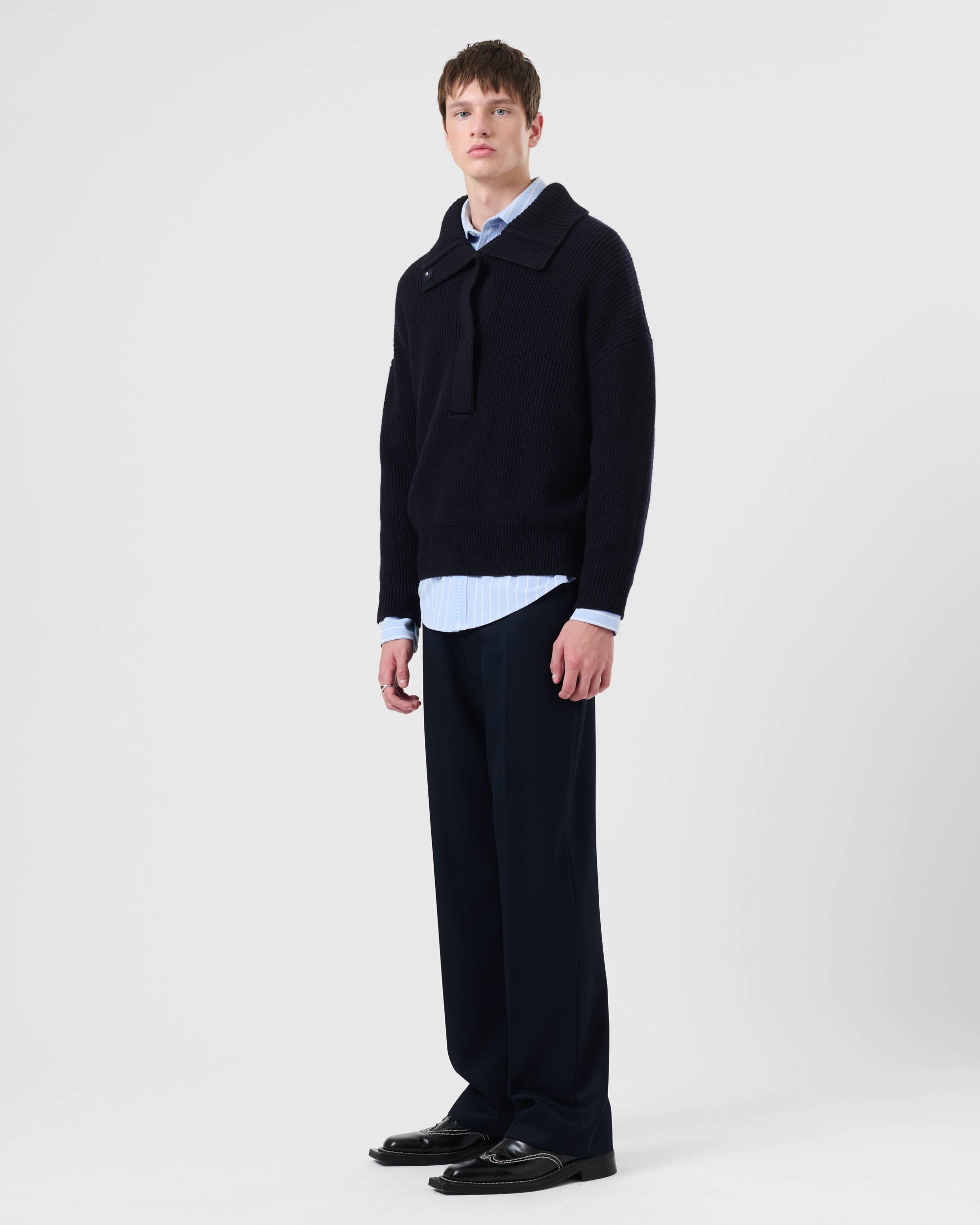 3/4 Placket Sweater