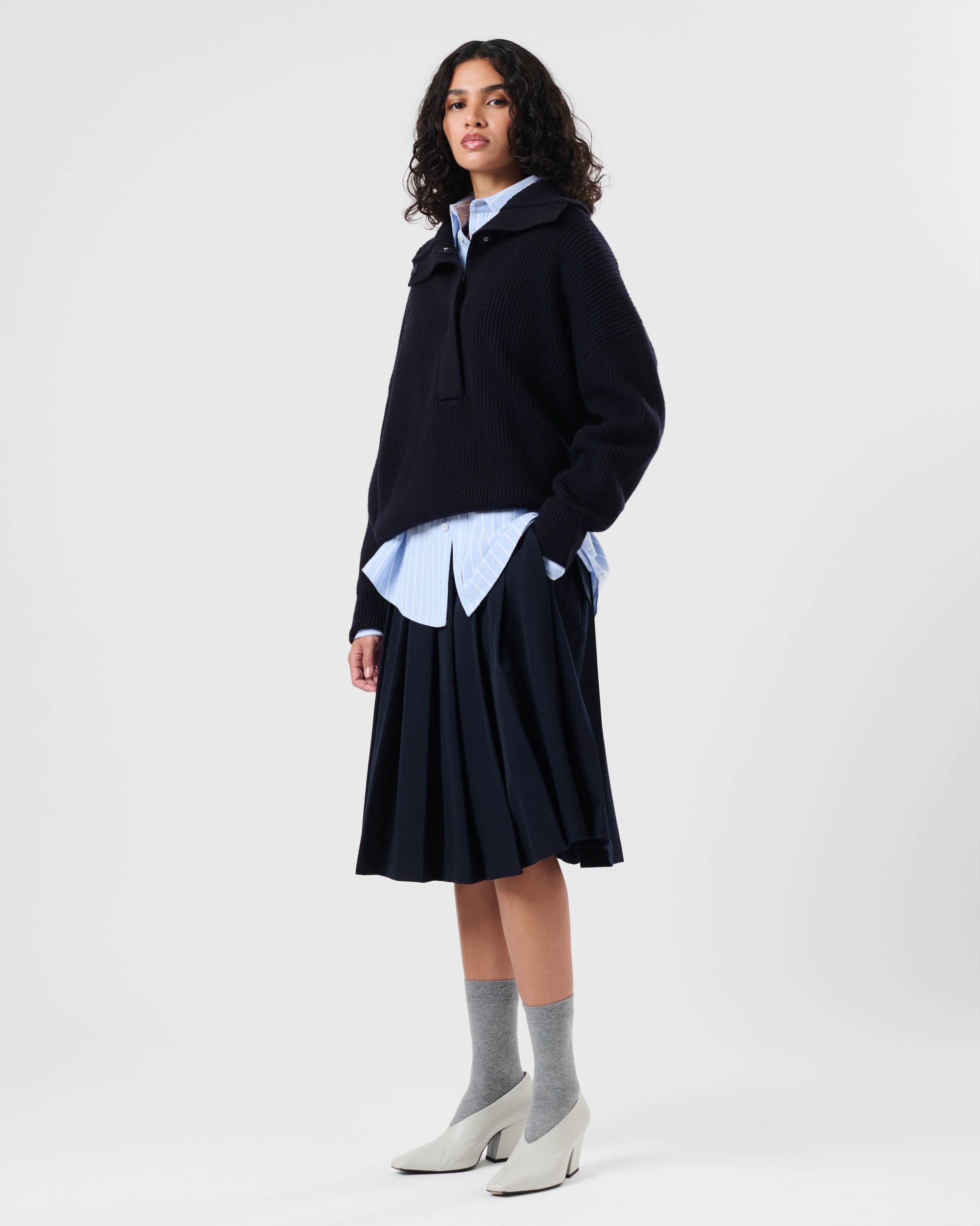 3/4 Placket Sweater
