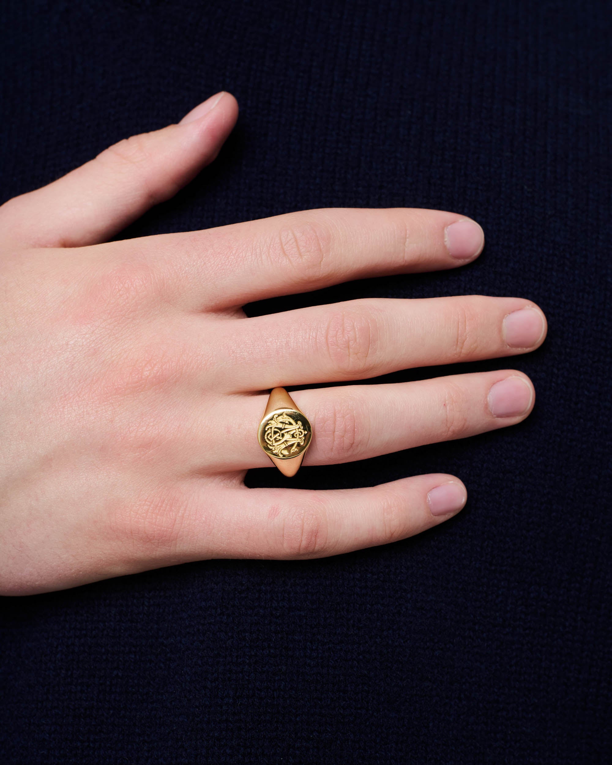 Crest Signet Ring