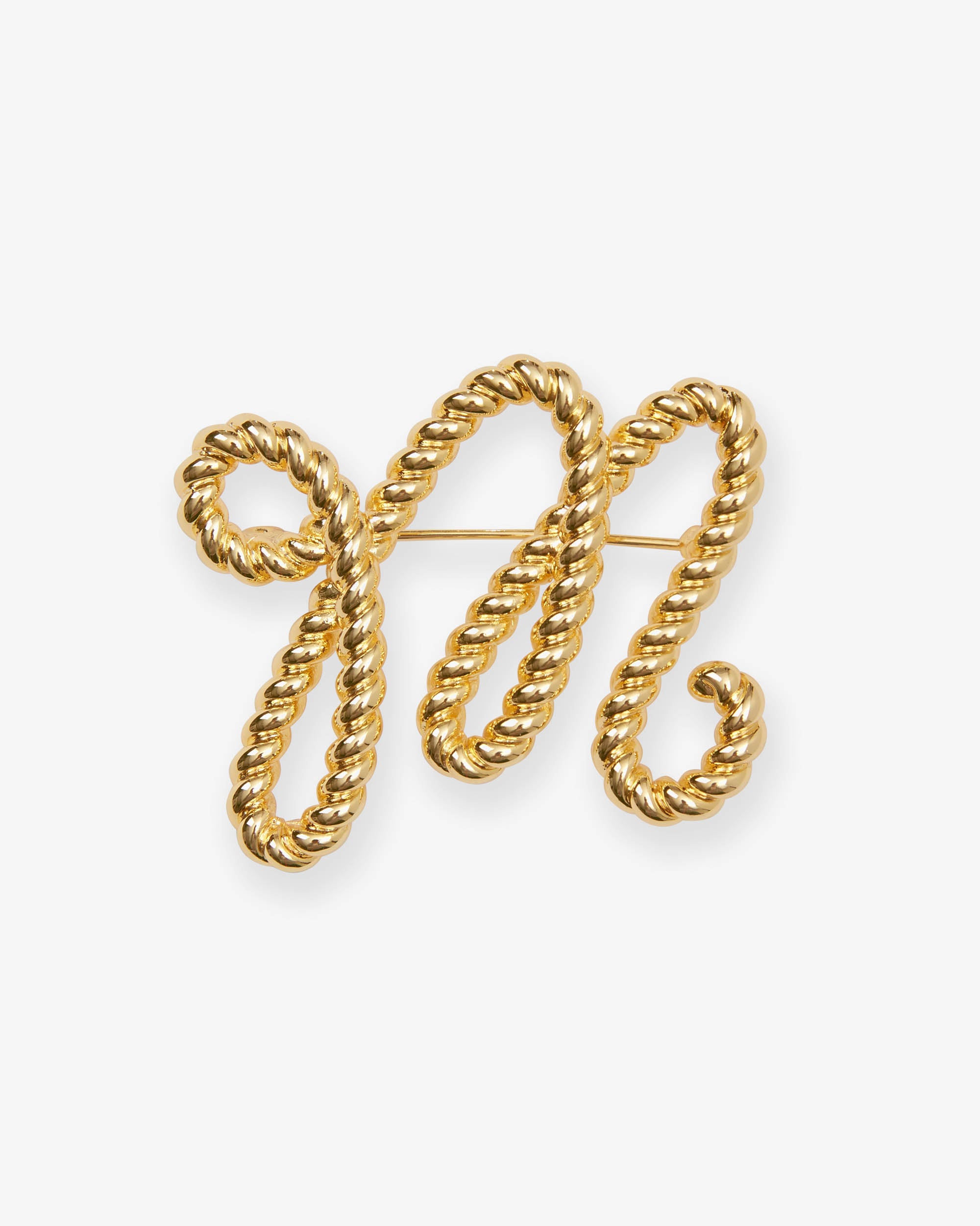 M Rope Brooch
