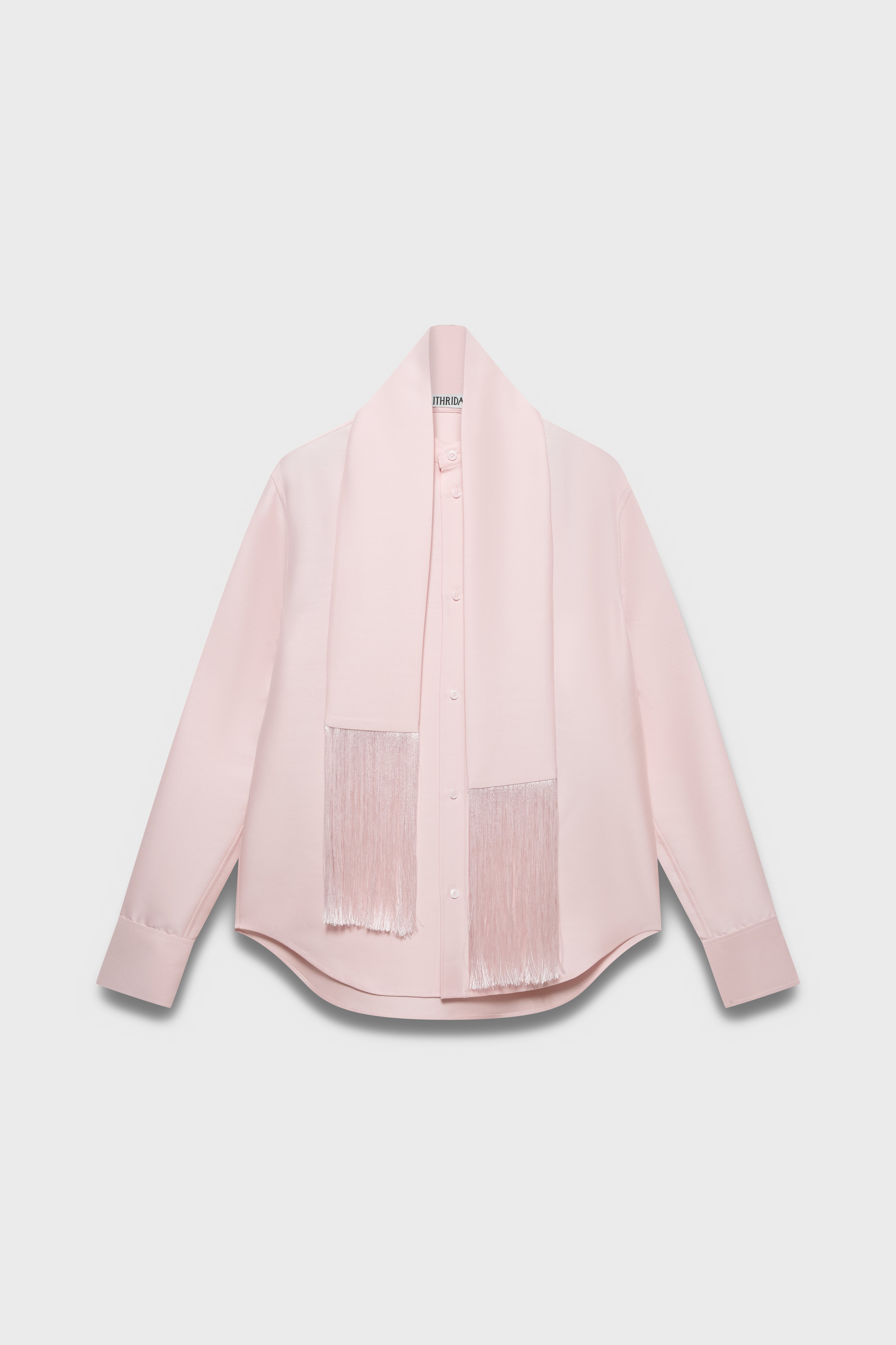Fringed Scarf Shirt