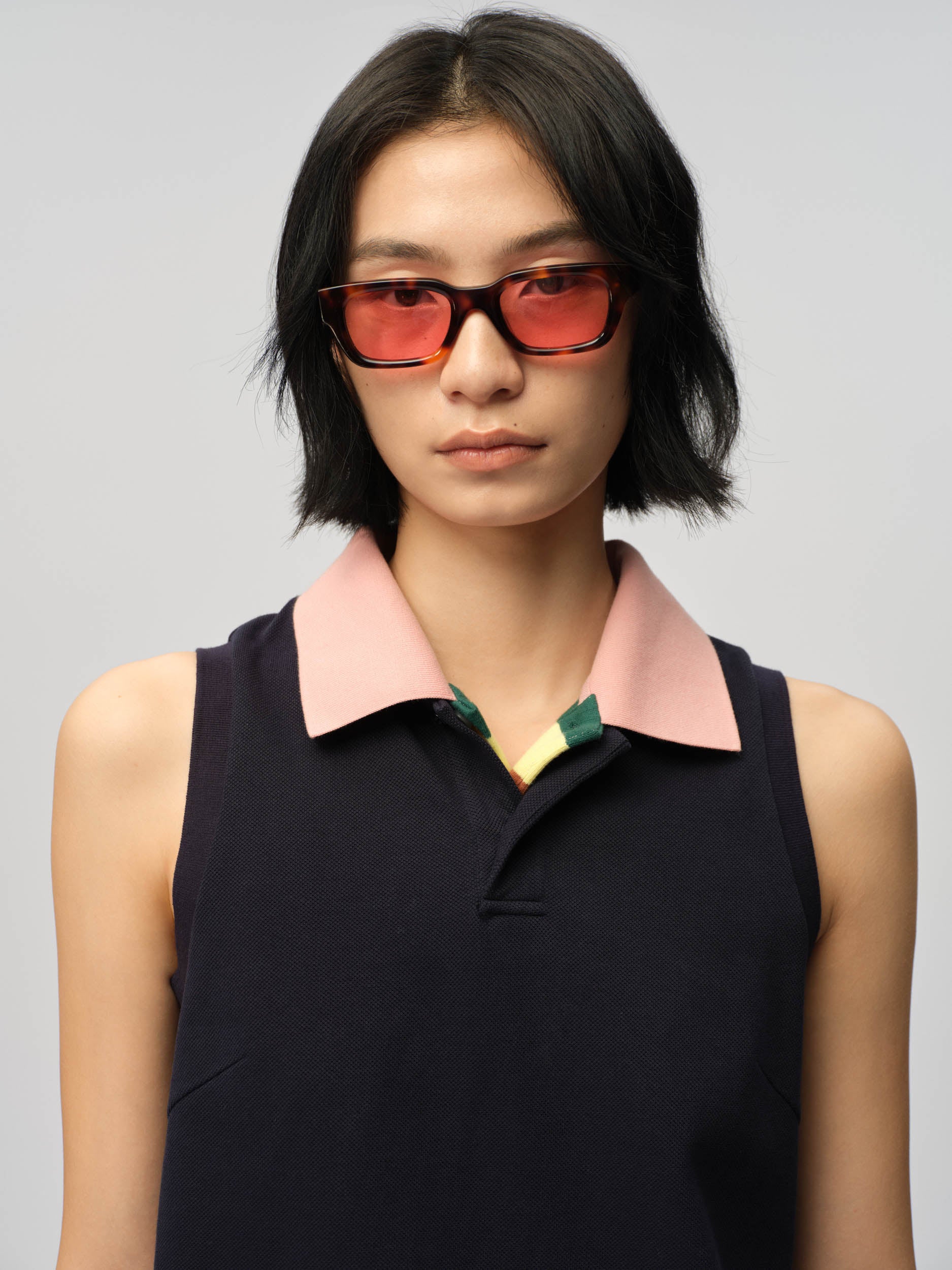 Double Collar Polo Shirt Dress