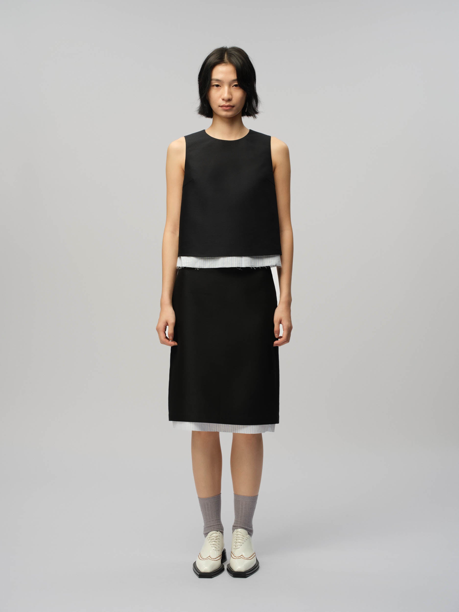 Double Layer Sleeveless Top