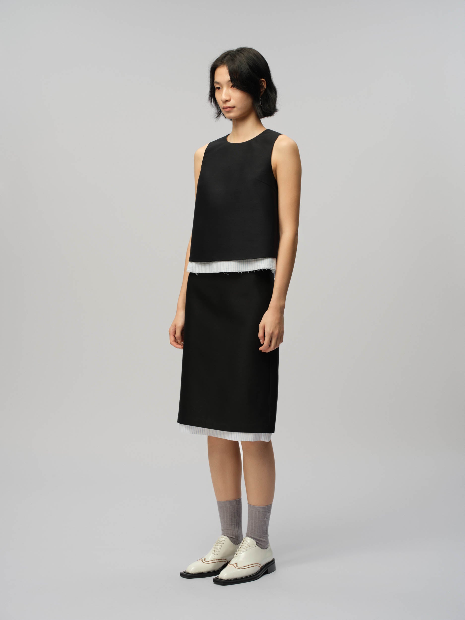 Double Layer Sleeveless Top