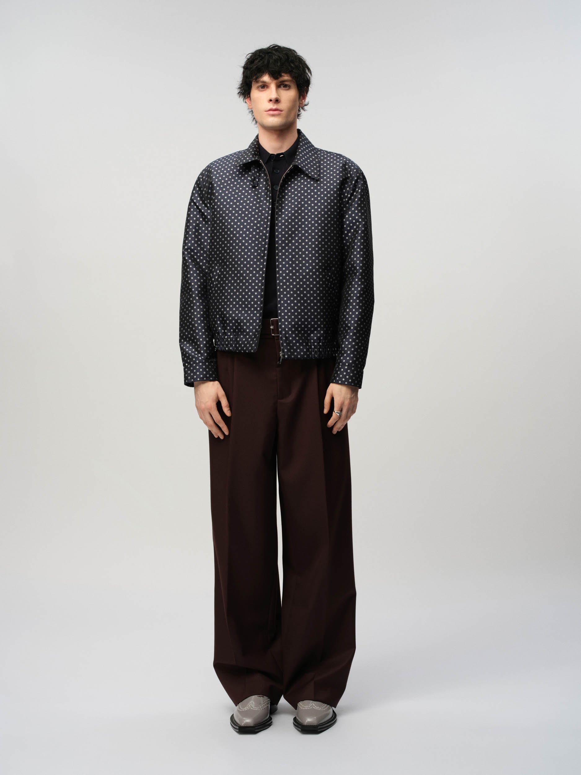 Jaquard Spot Harrington
