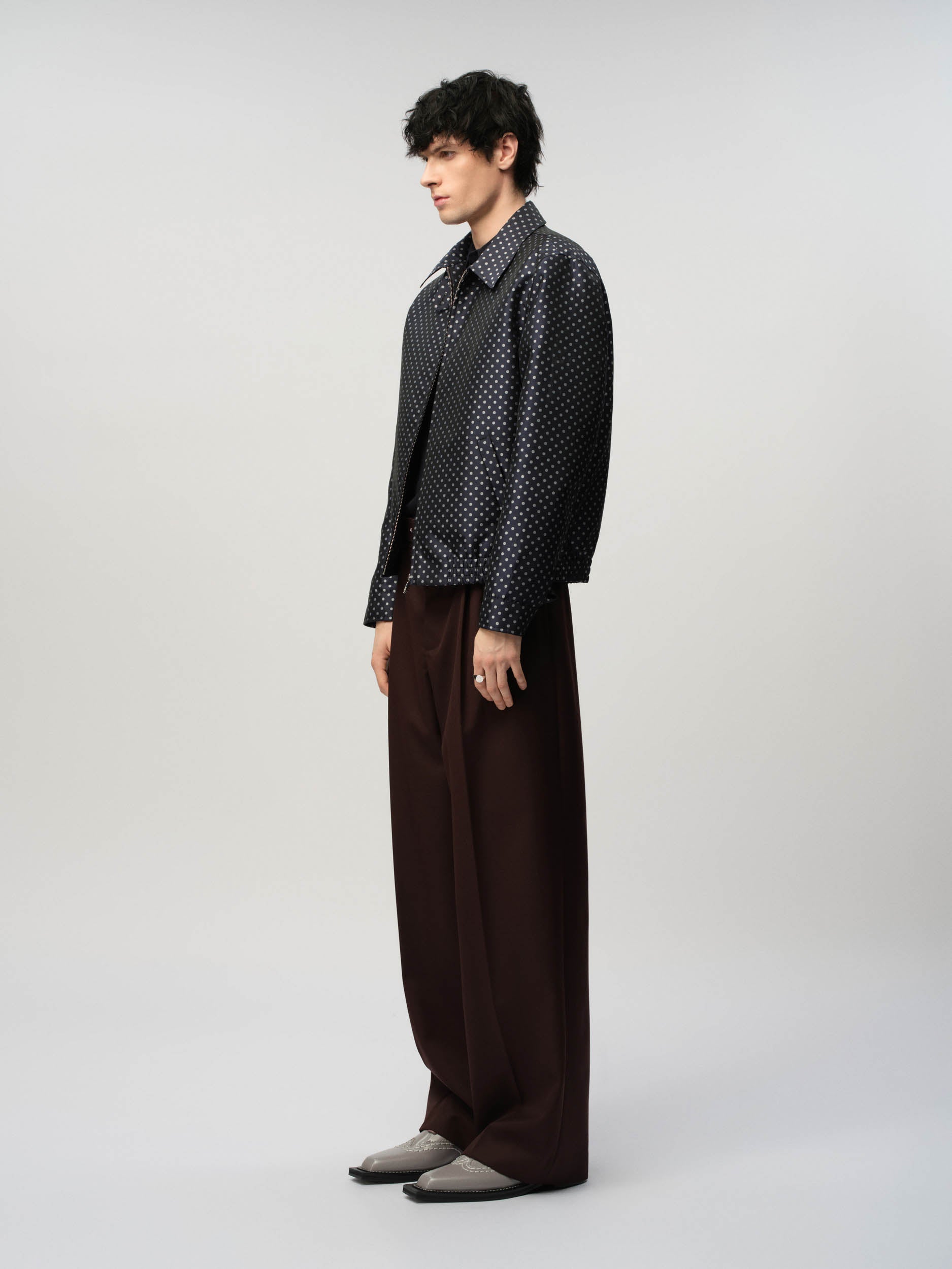 Jaquard Spot Harrington