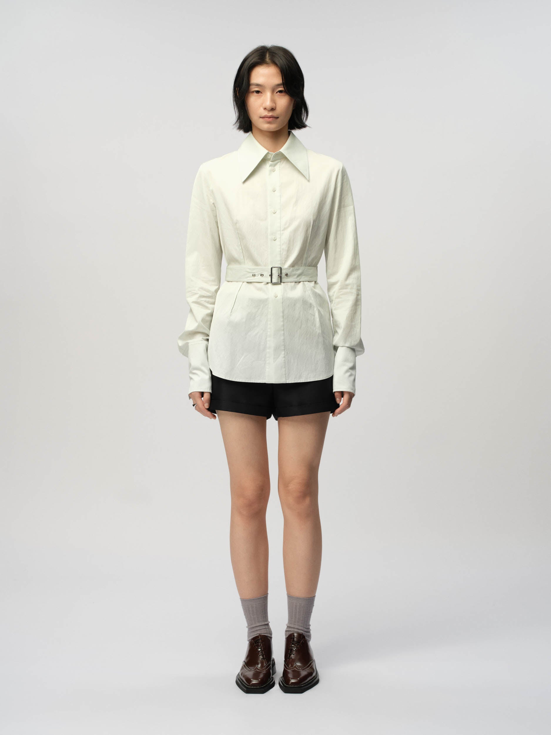 Pointed Collar Shirt