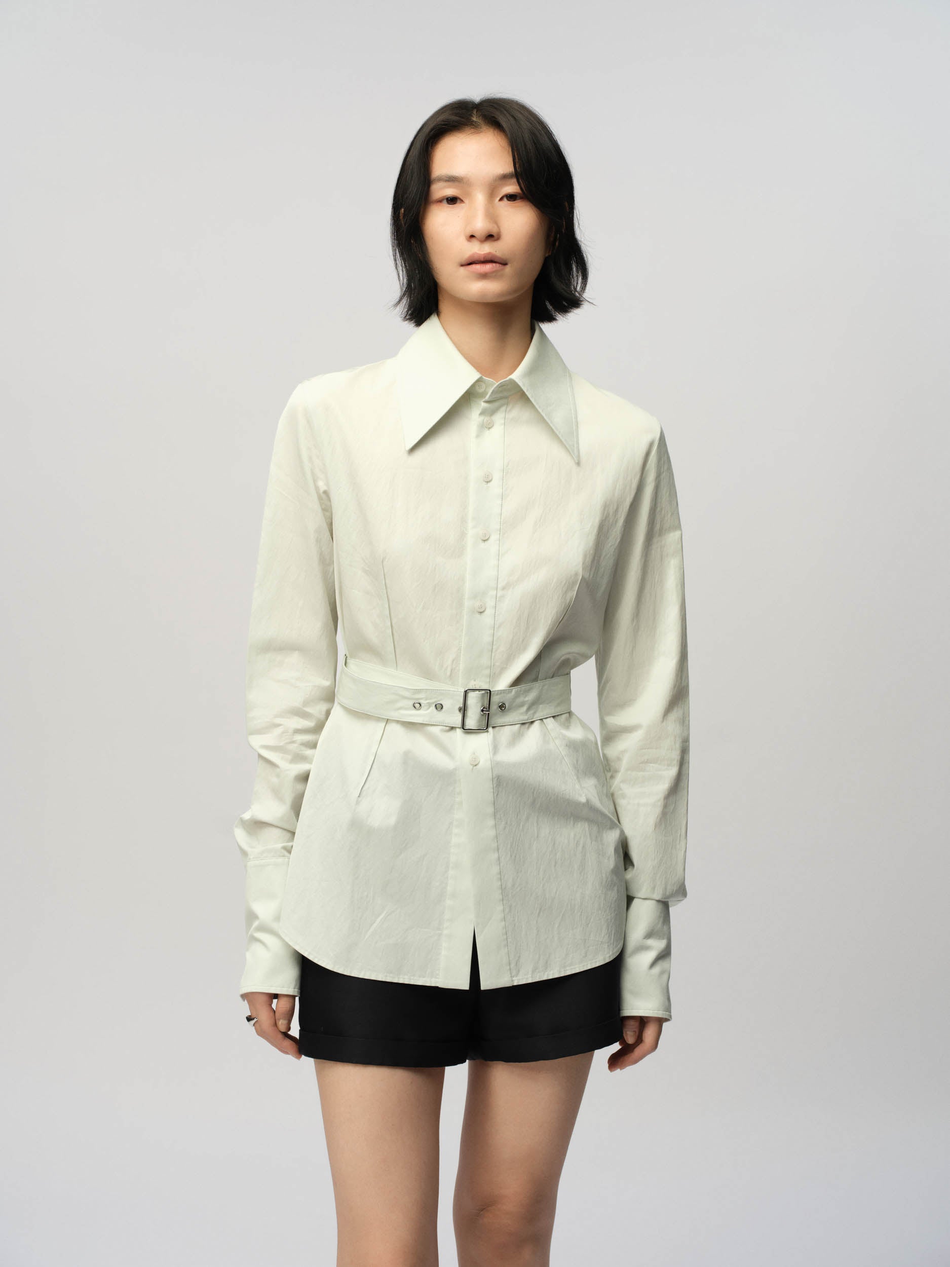 Pointed Collar Shirt