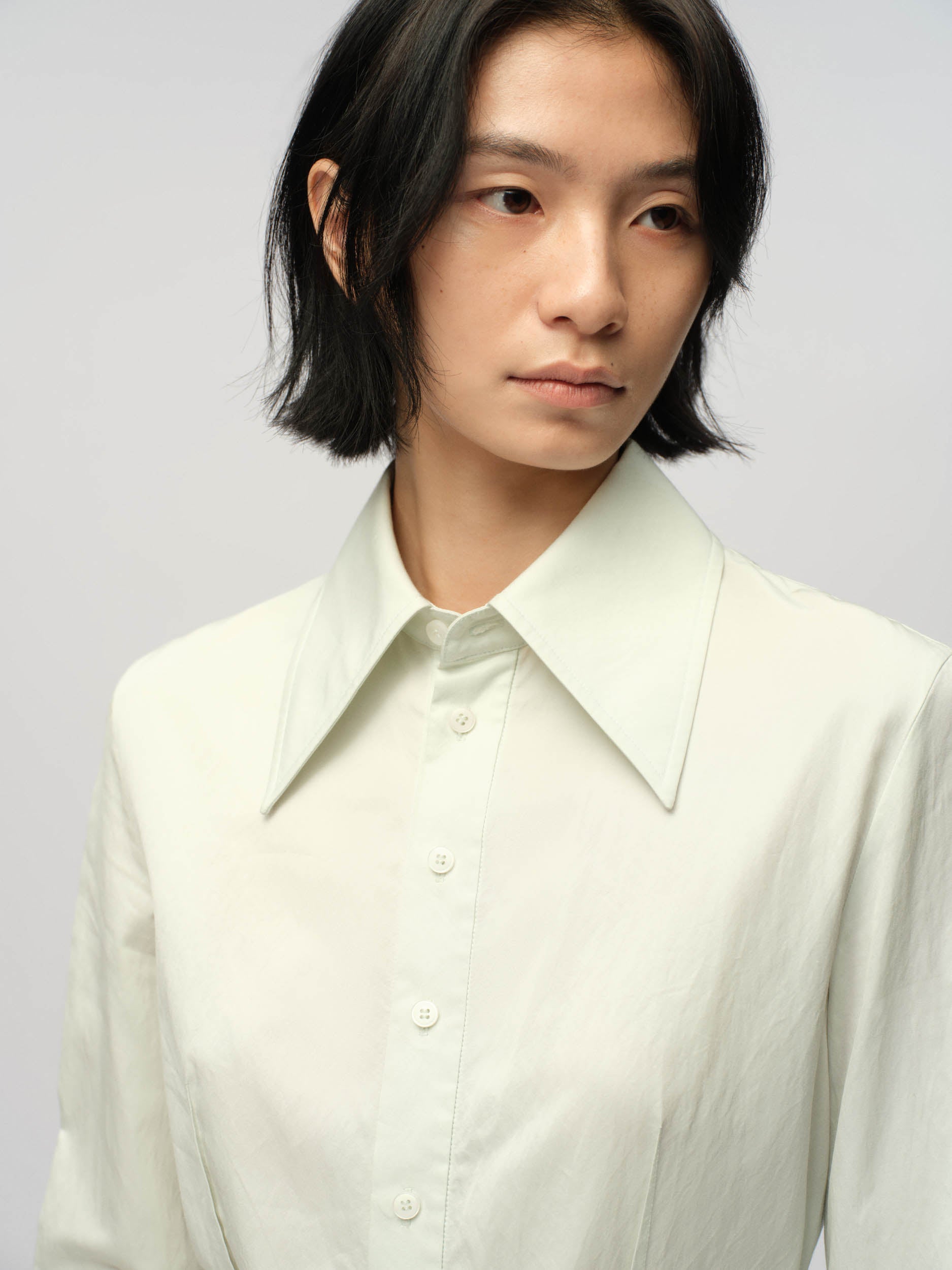 Pointed Collar Shirt