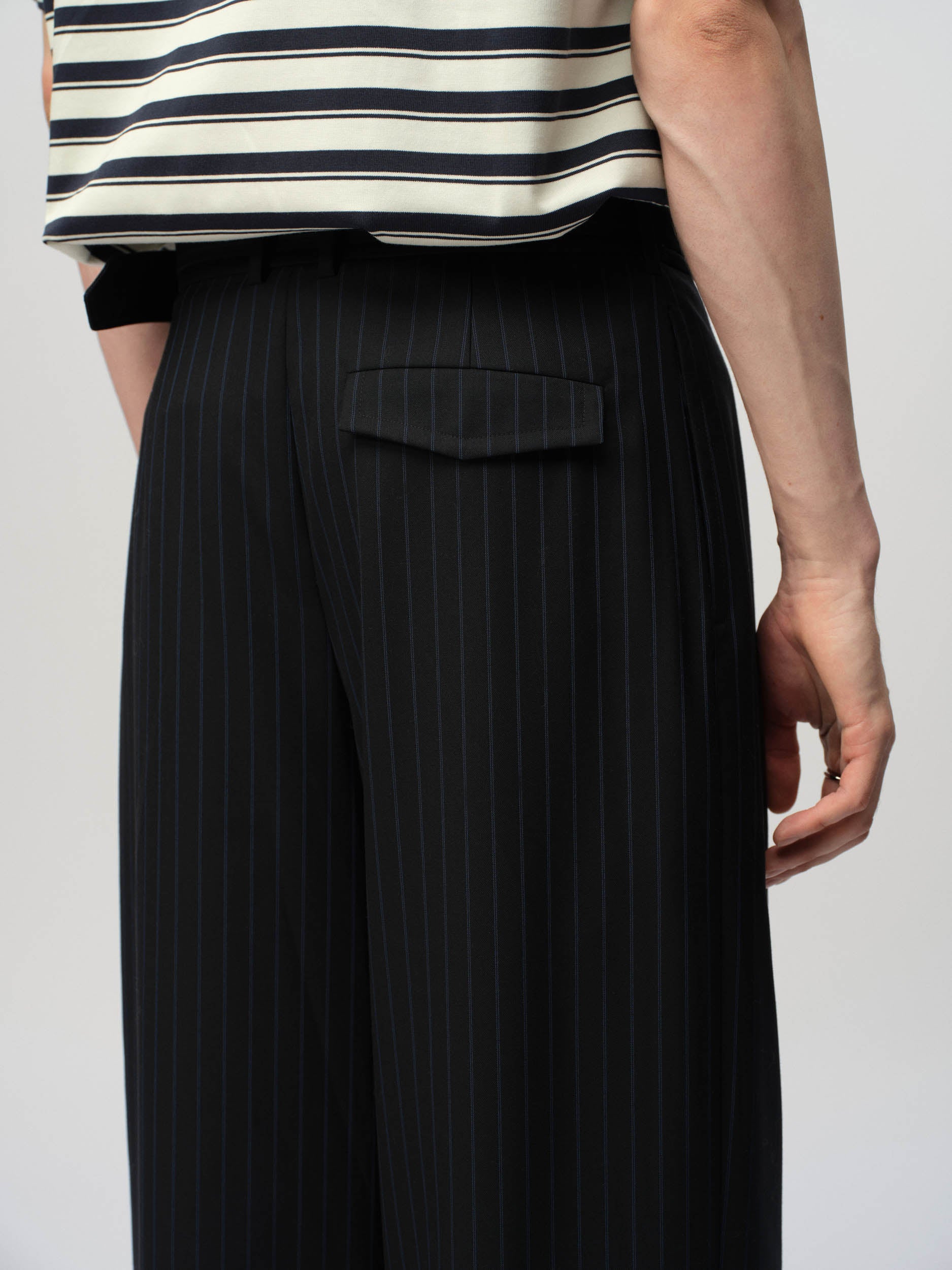 Mens Pleated Waist Trousers