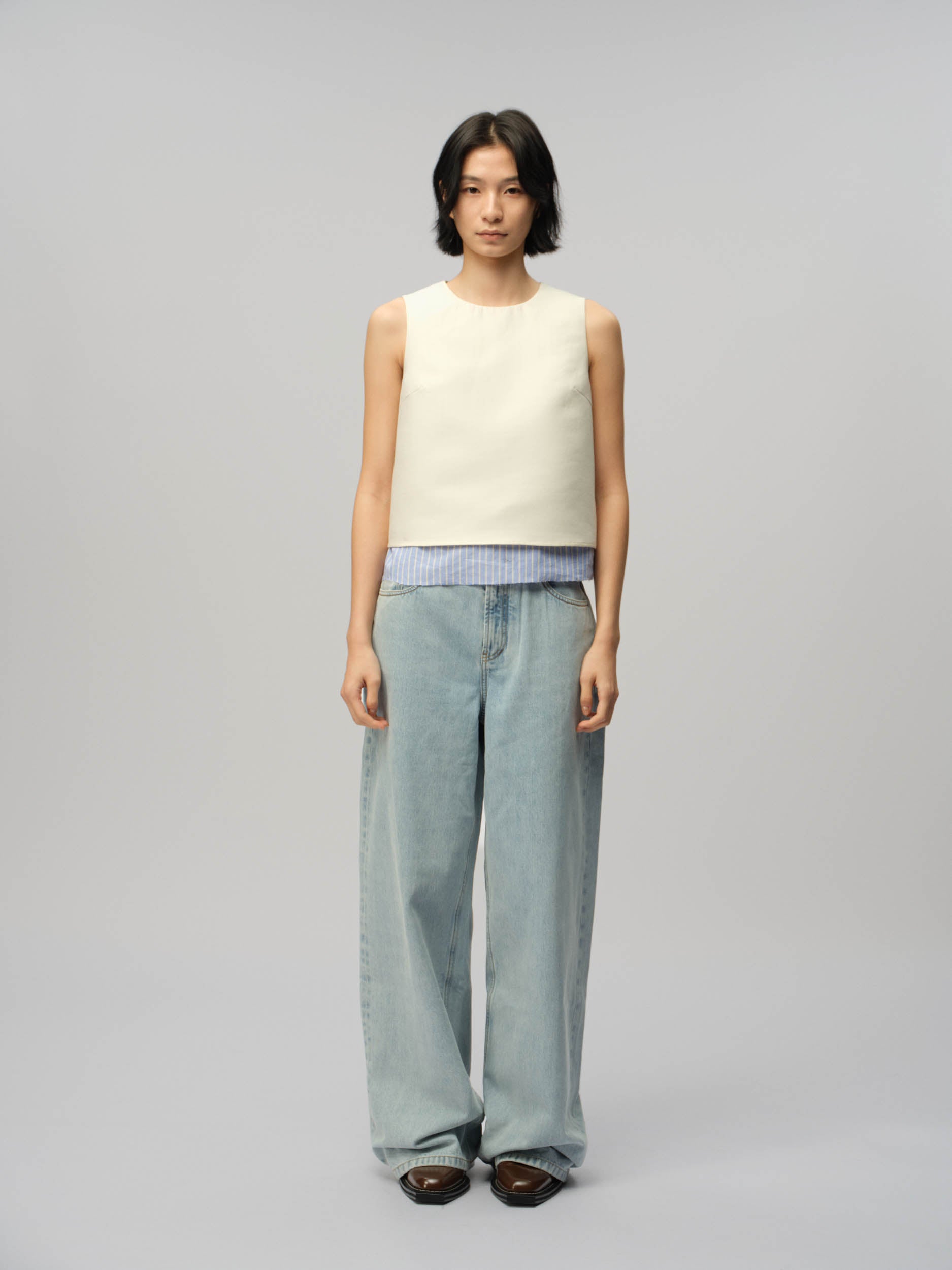 Double Layer Sleeveless Top