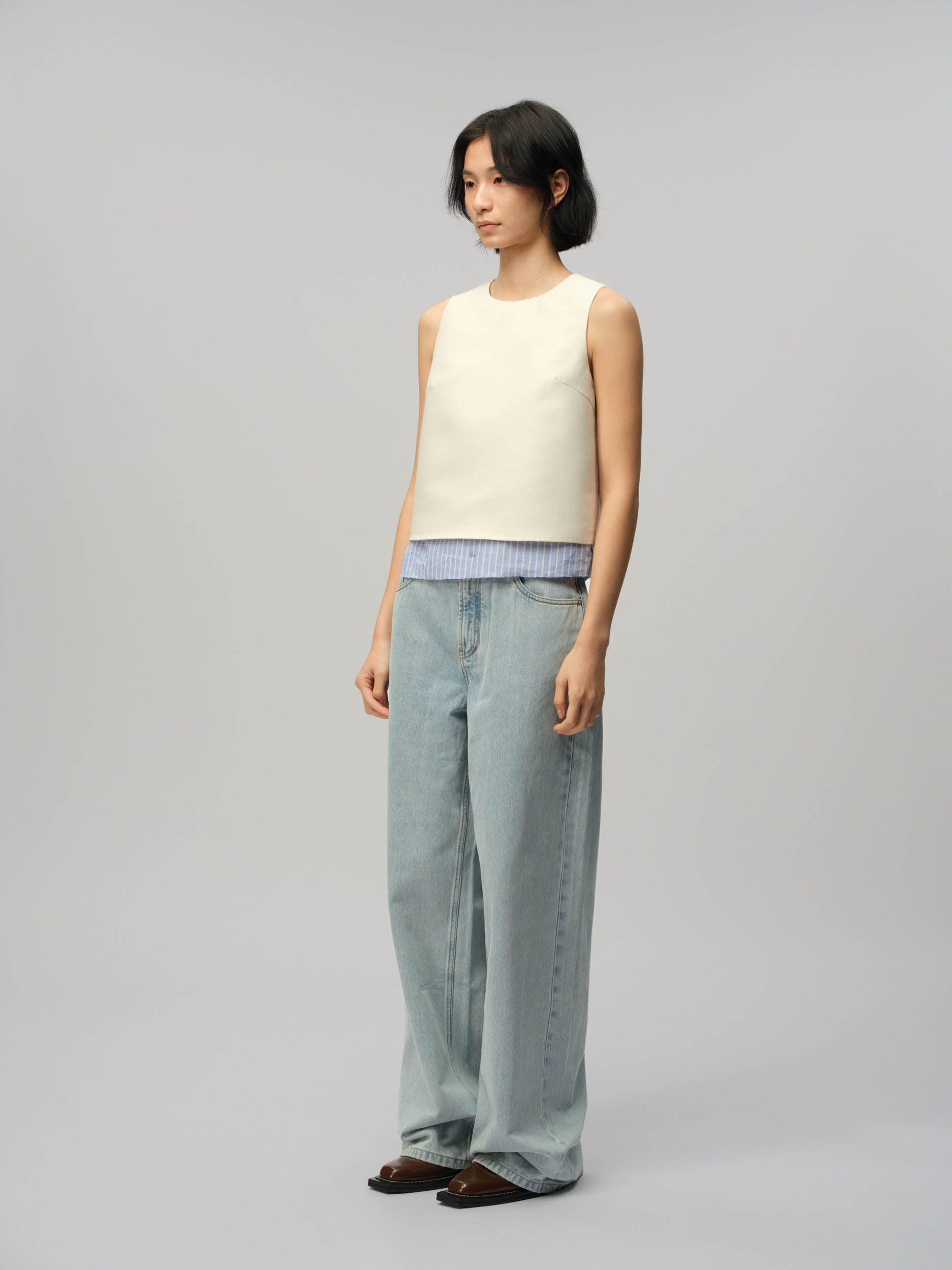 Double Layer Sleeveless Top