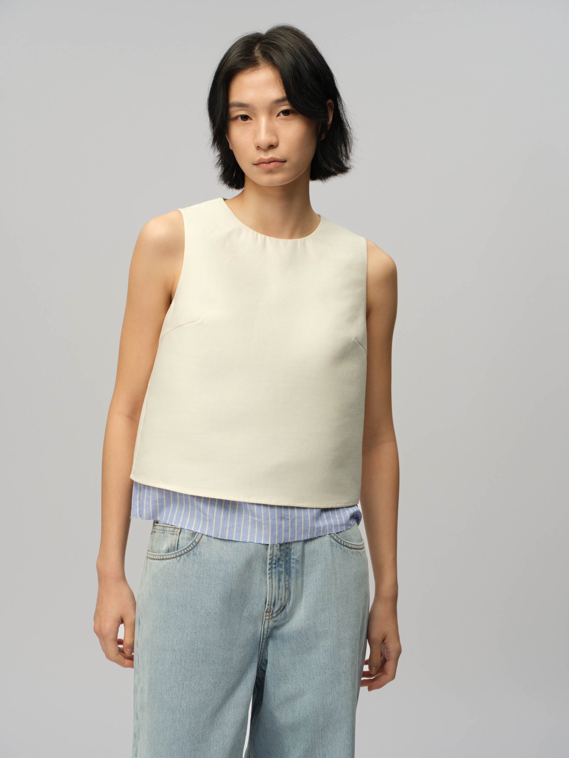 Double Layer Sleeveless Top