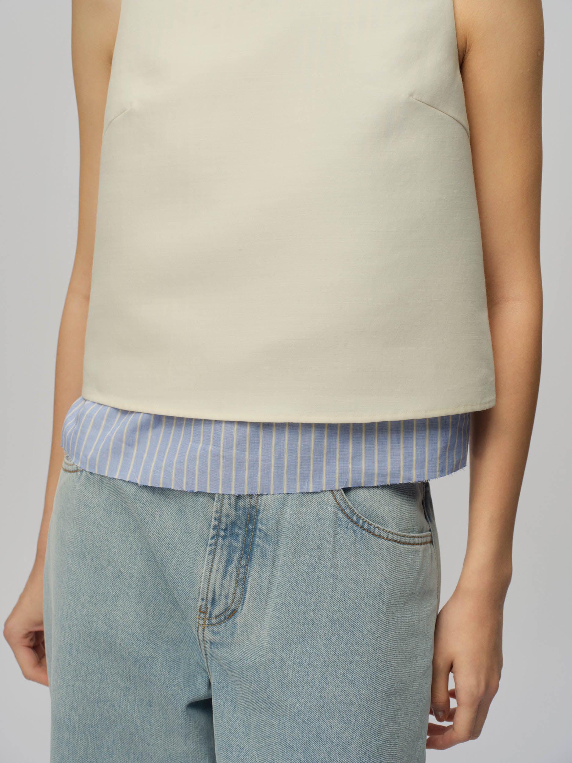 Double Layer Sleeveless Top