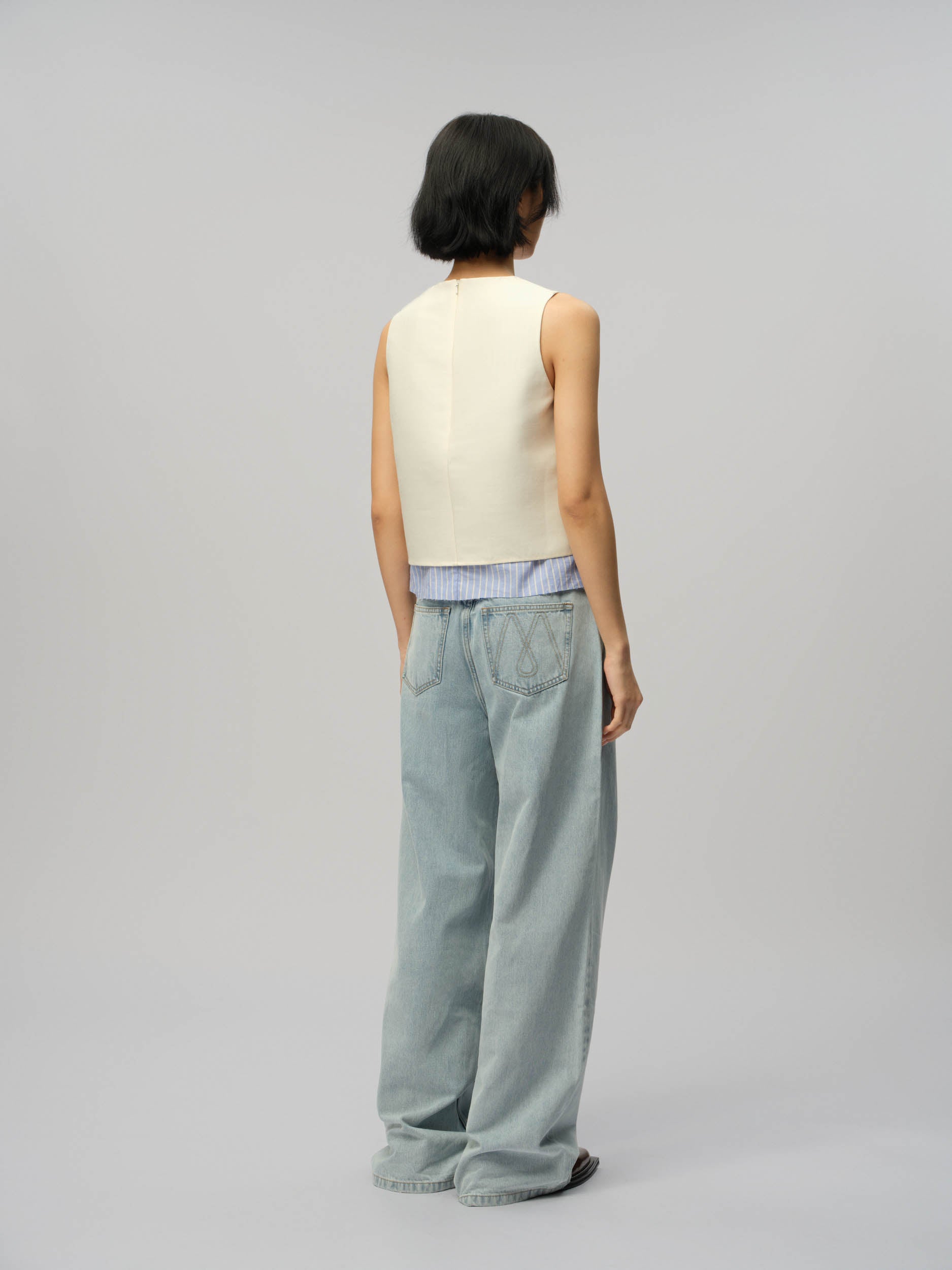 Double Layer Sleeveless Top