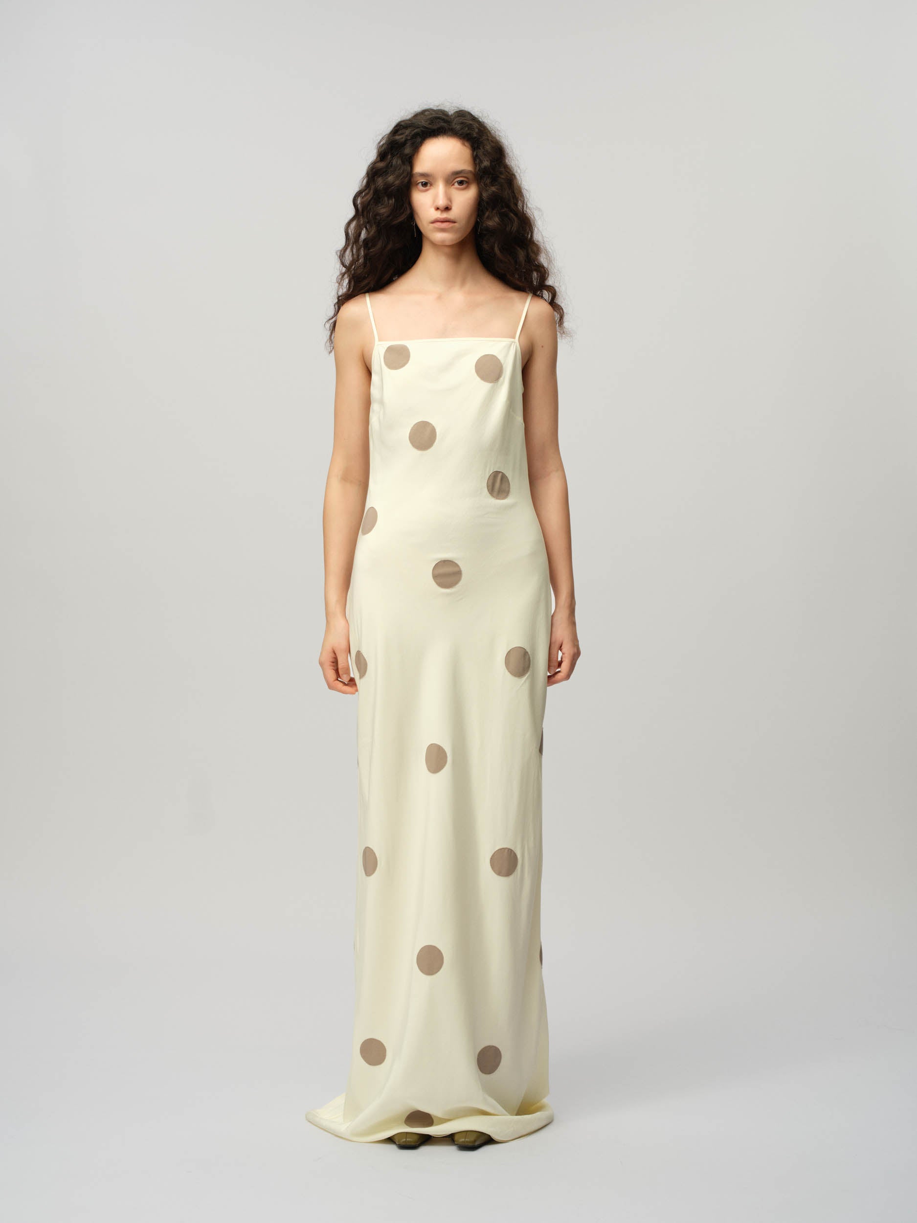 Spot Maxi Slip Dress