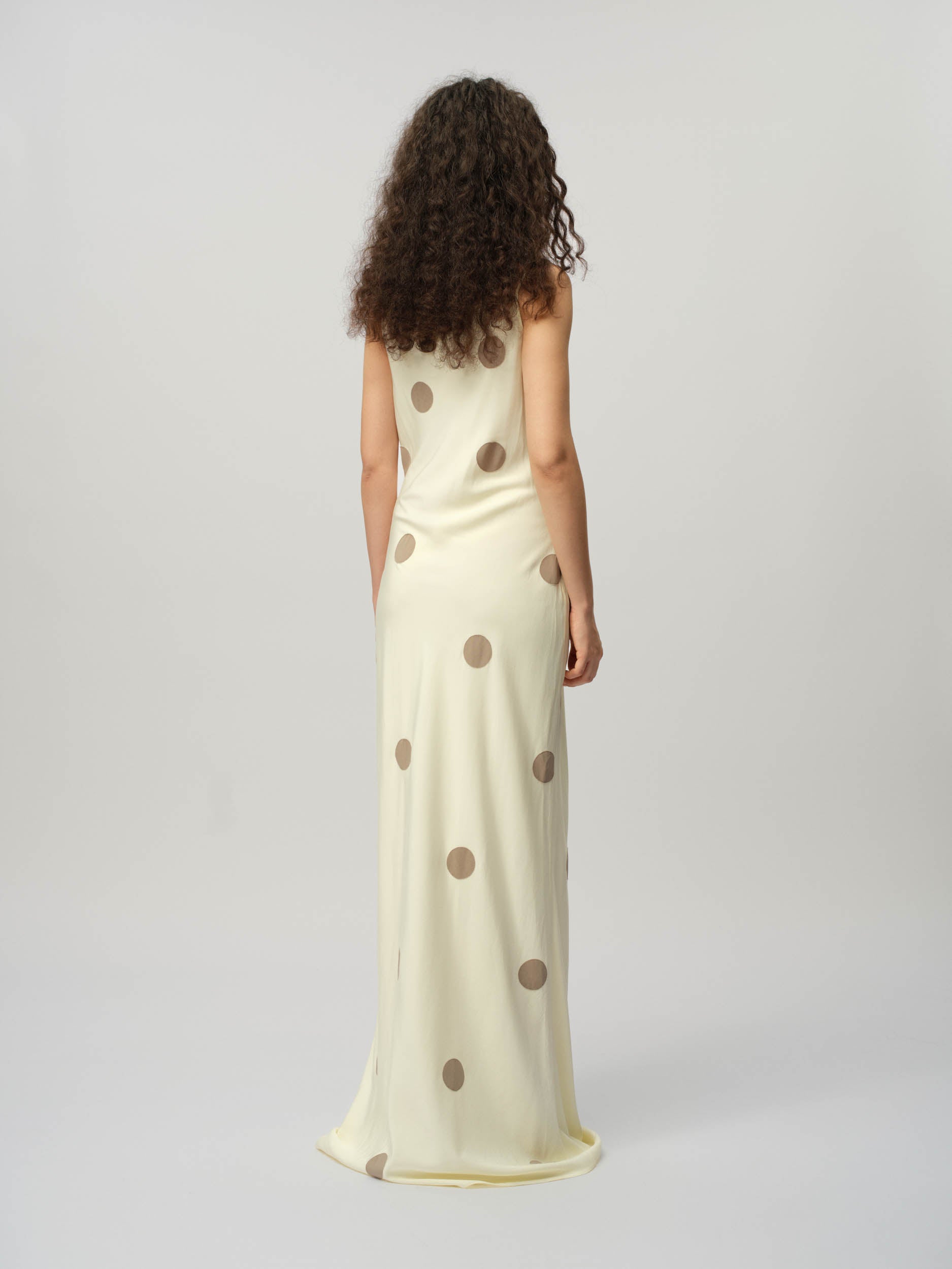 Spot Maxi Slip Dress