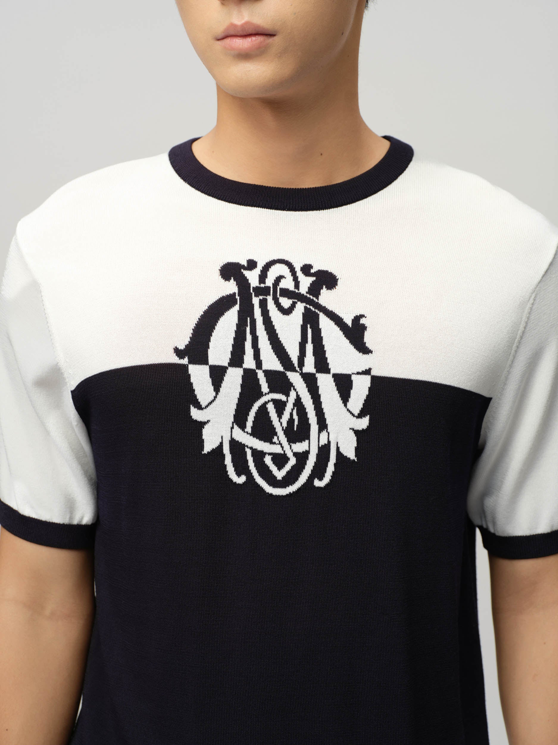 Knitted Crest T-Shirt