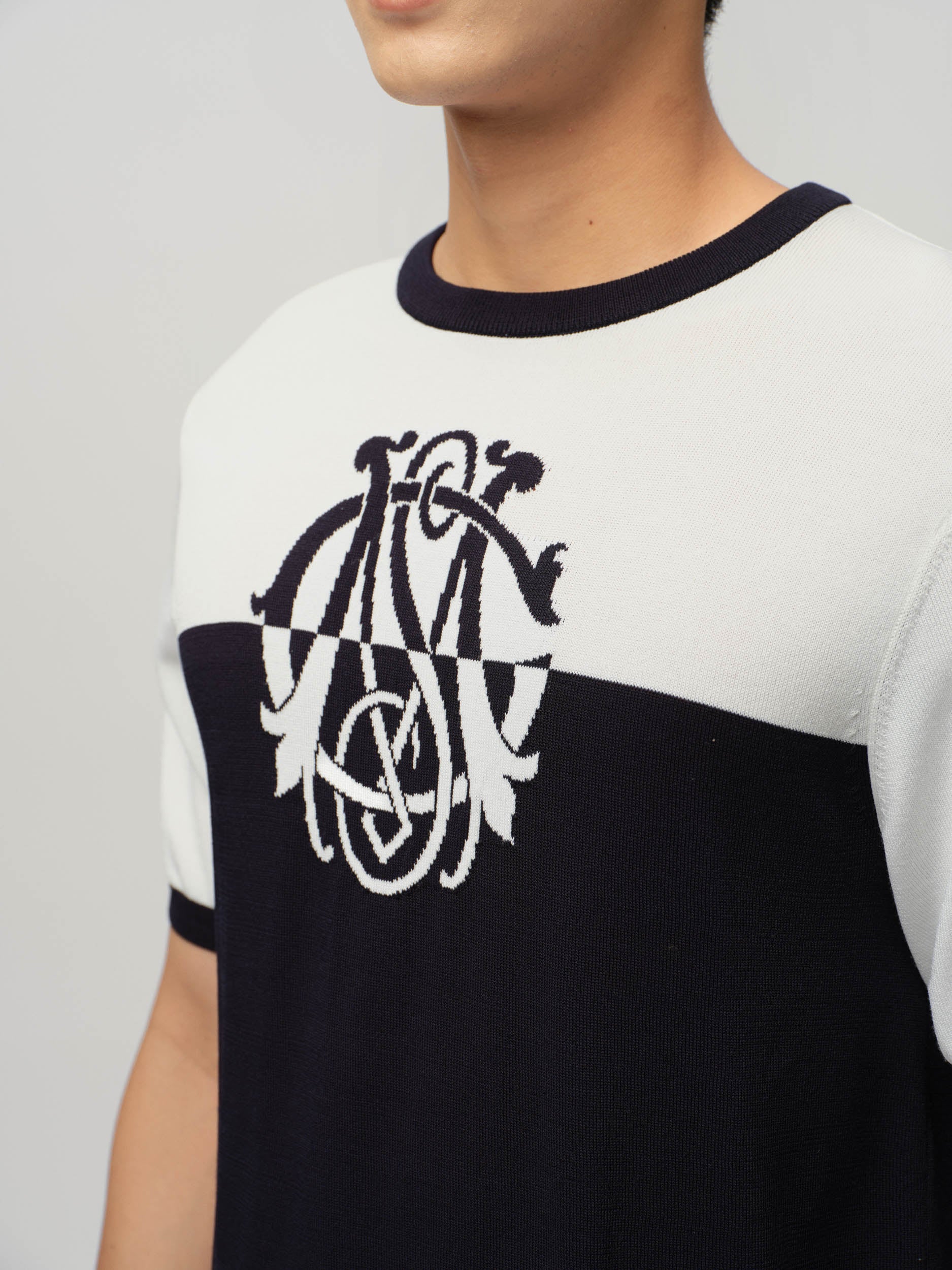 Knitted Crest T-Shirt