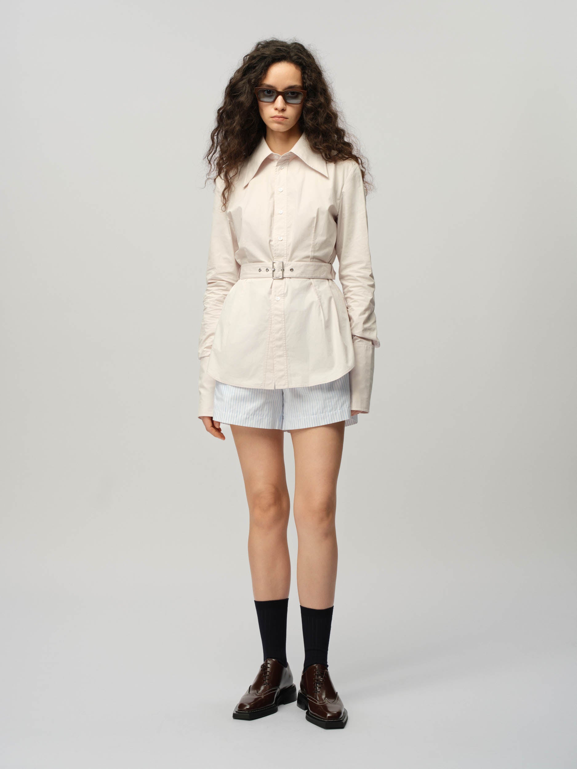Pointed Collar Shirt