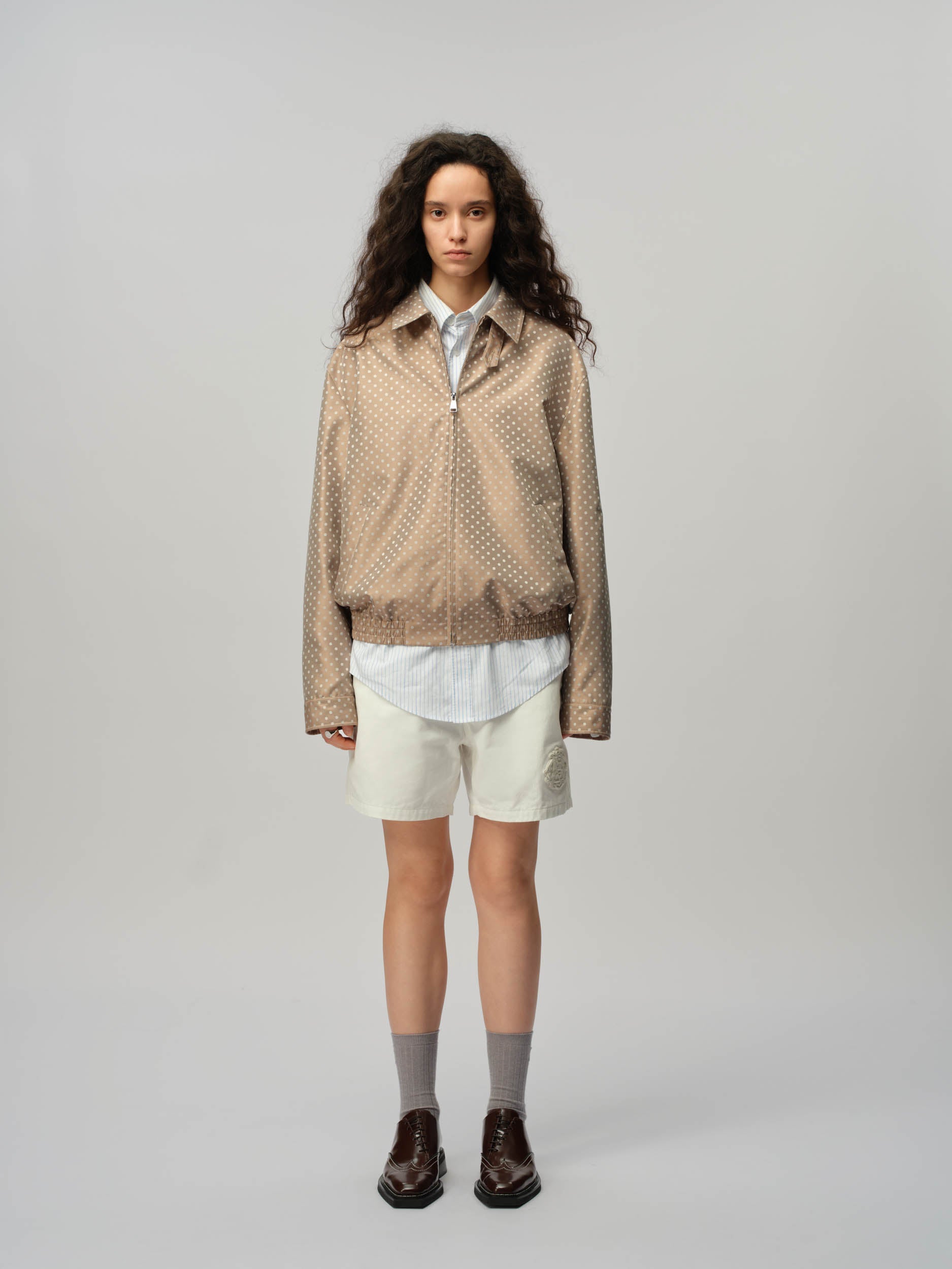 Jacquard Spot Harrington