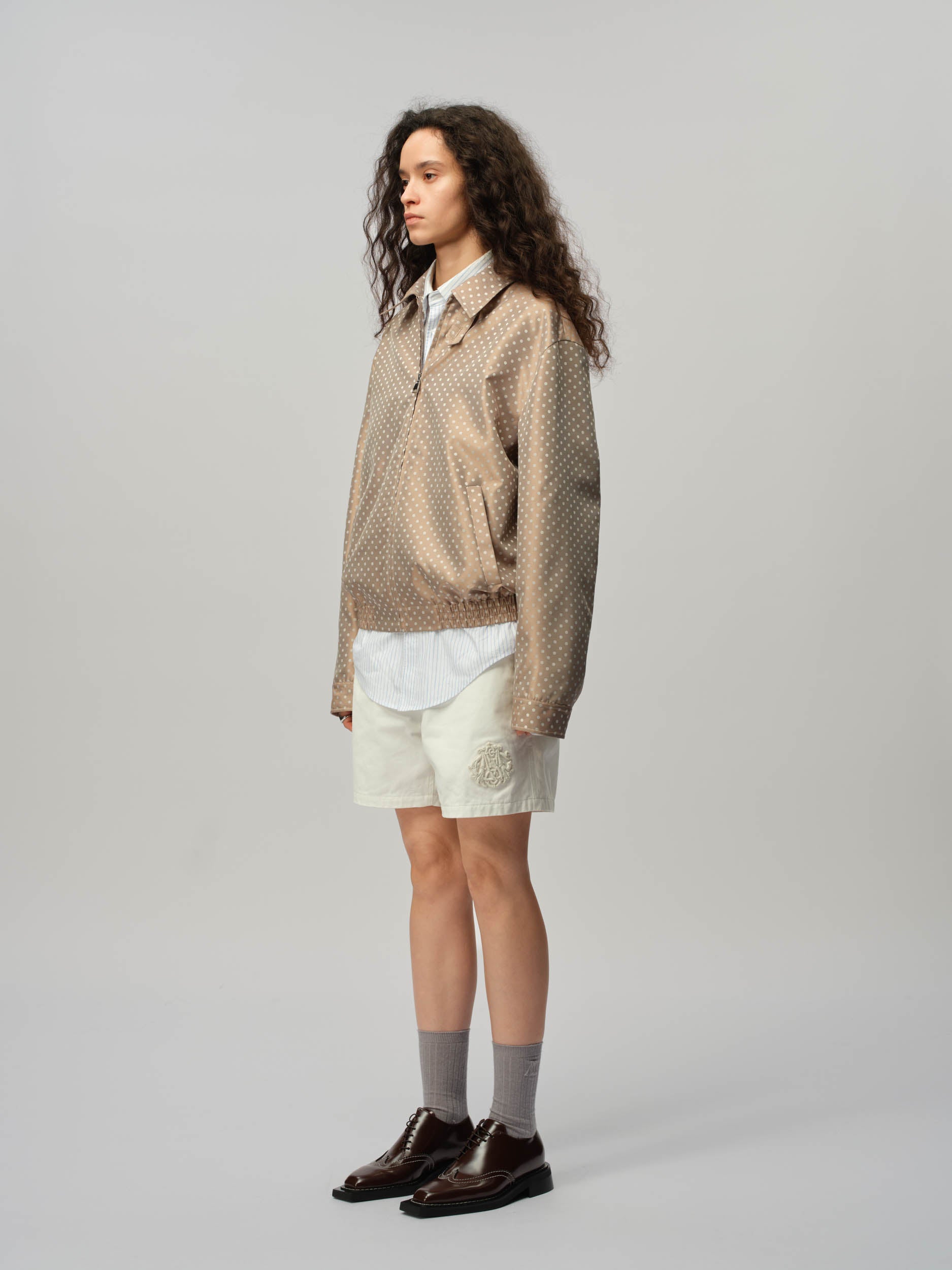 Jacquard Spot Harrington