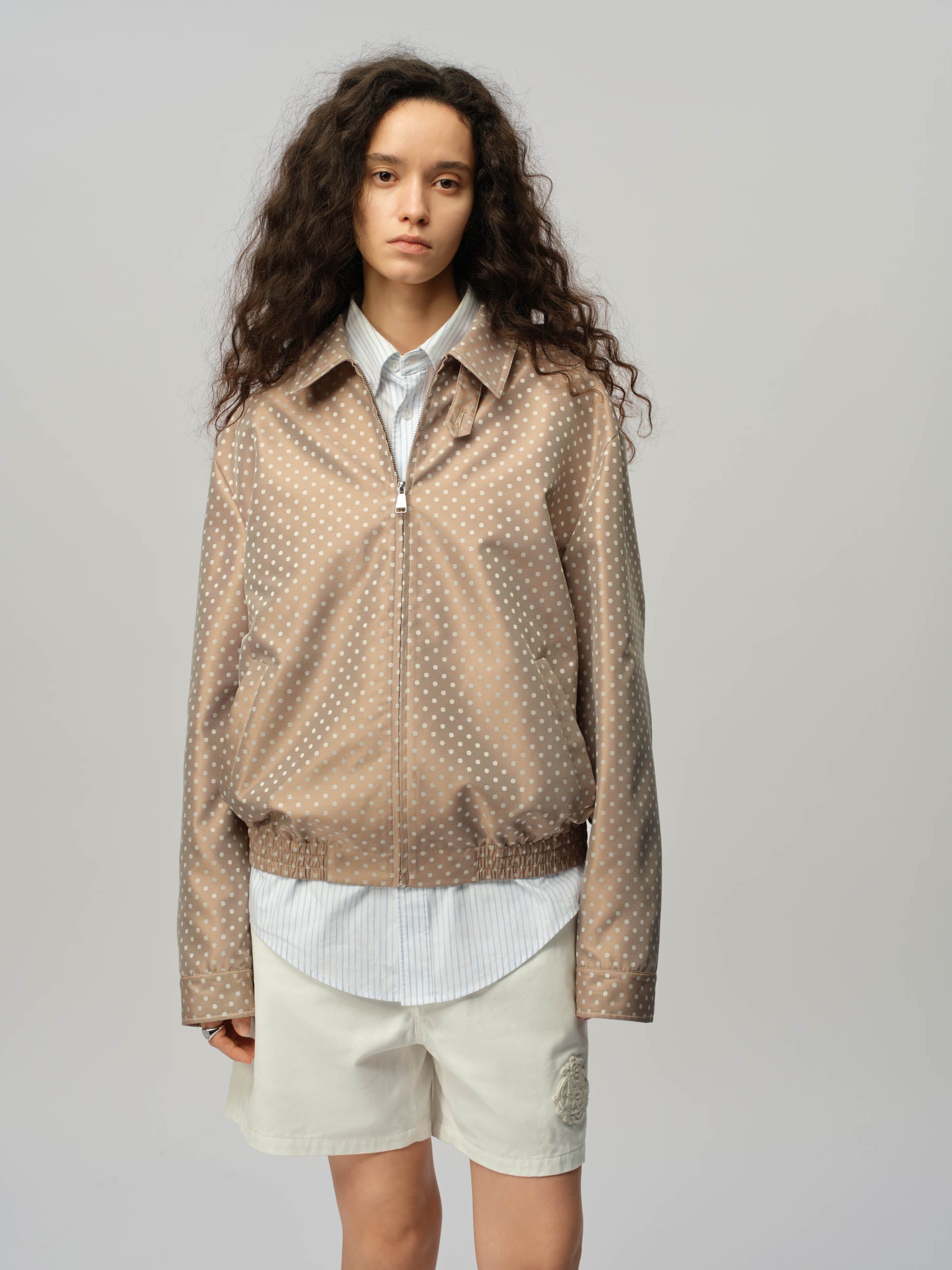 Jacquard Spot Harrington