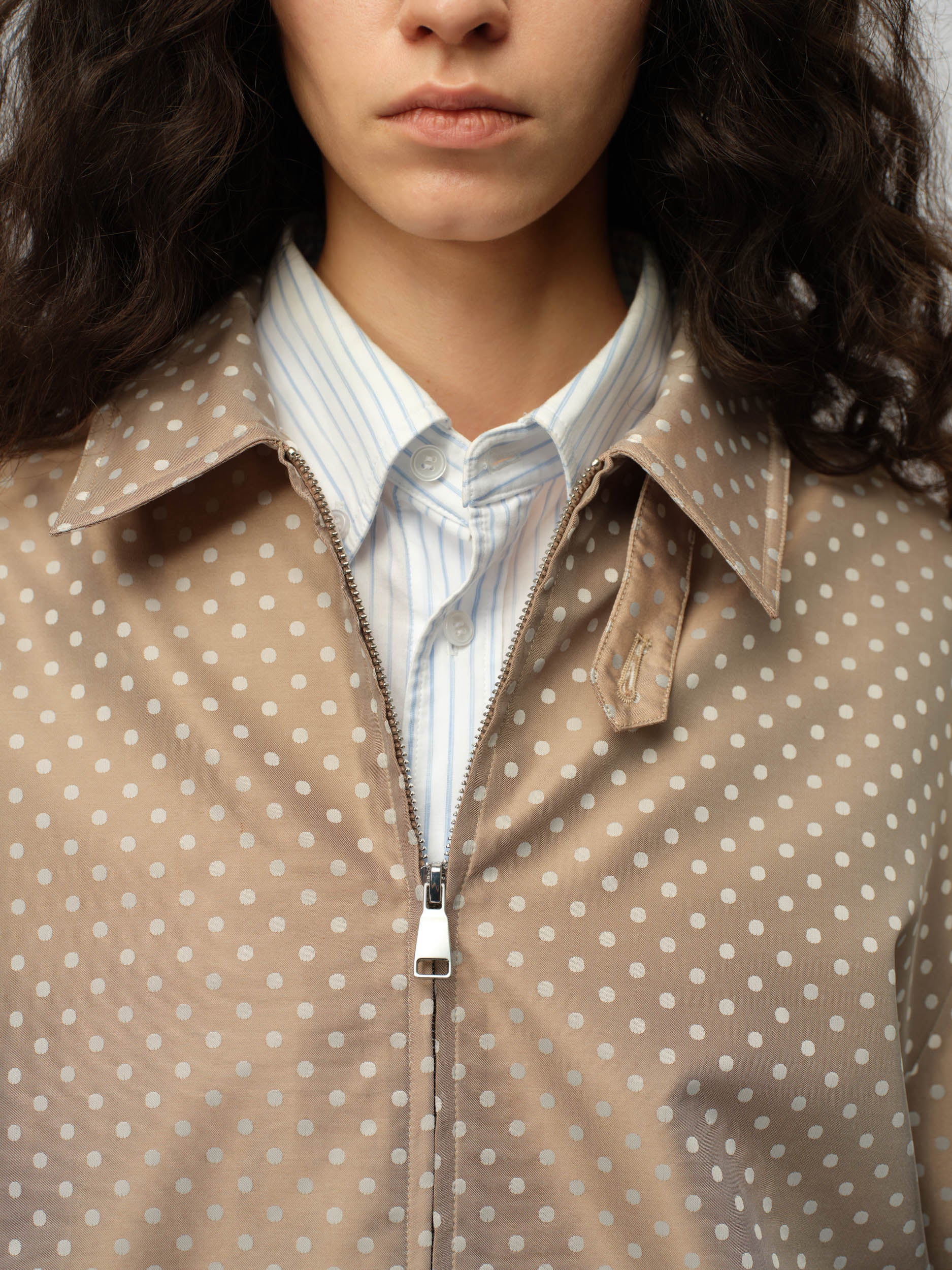 Jacquard Spot Harrington