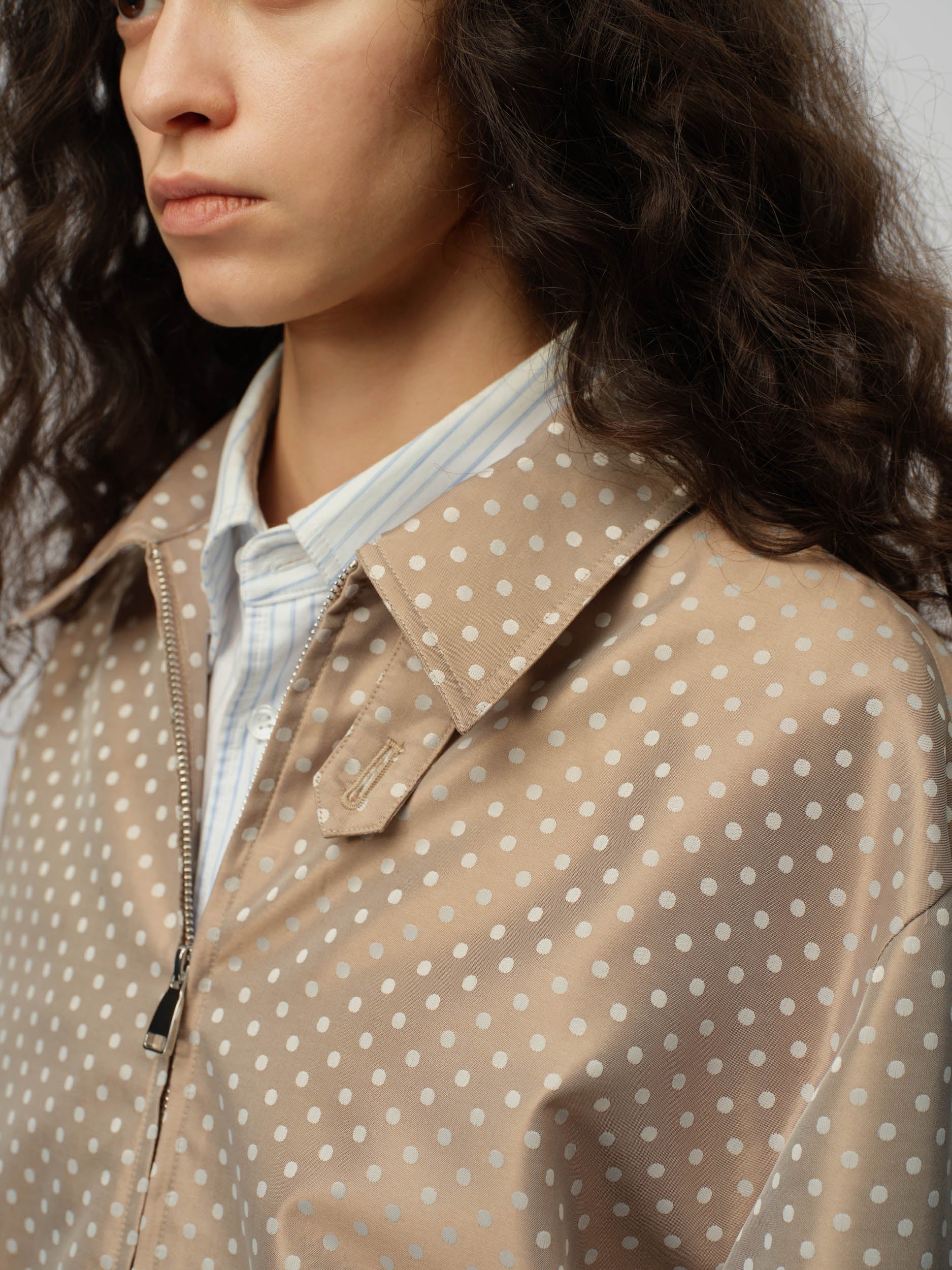 Jacquard Spot Harrington