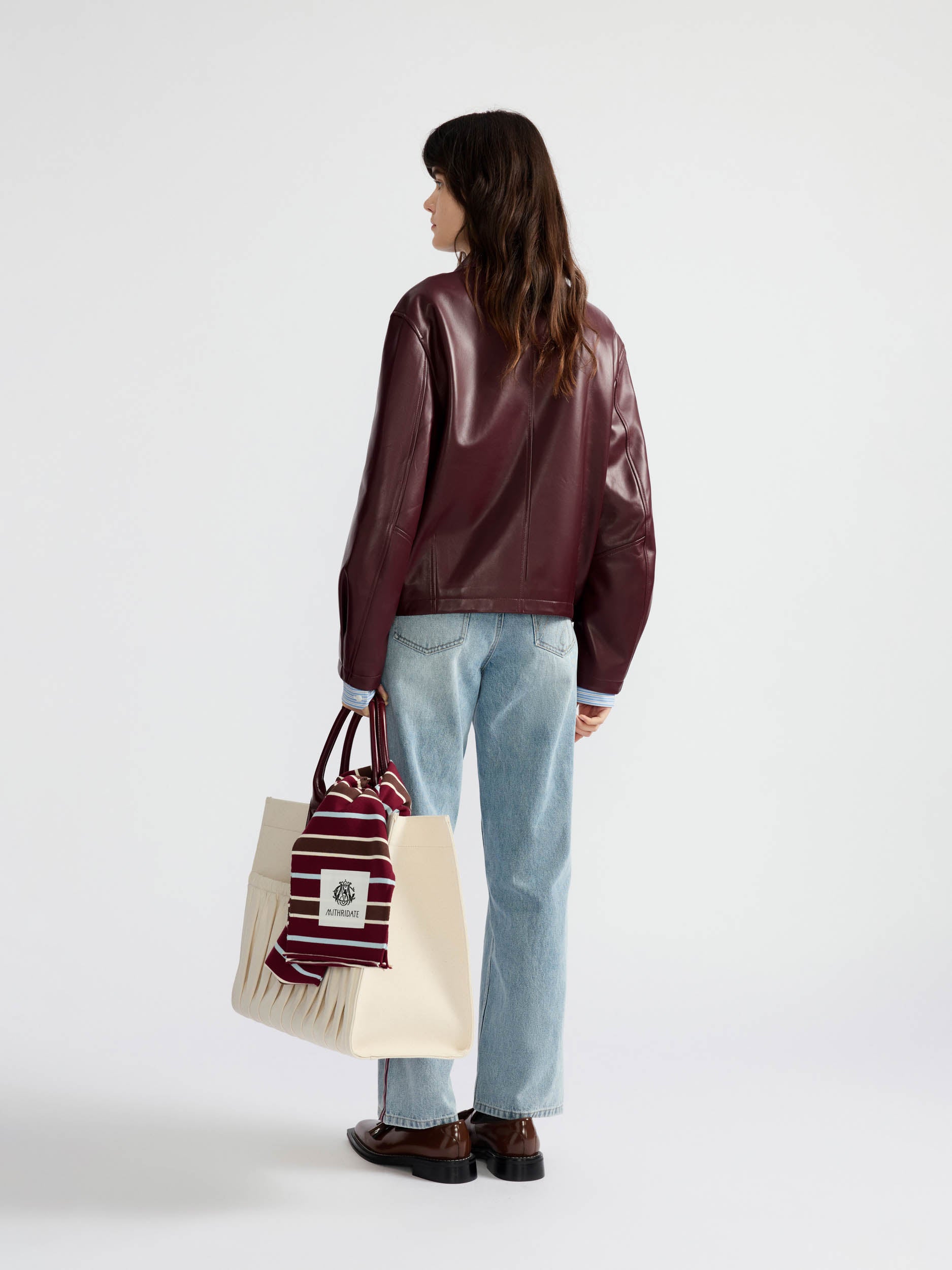 Womens Grossgrain Ribbon Jeans