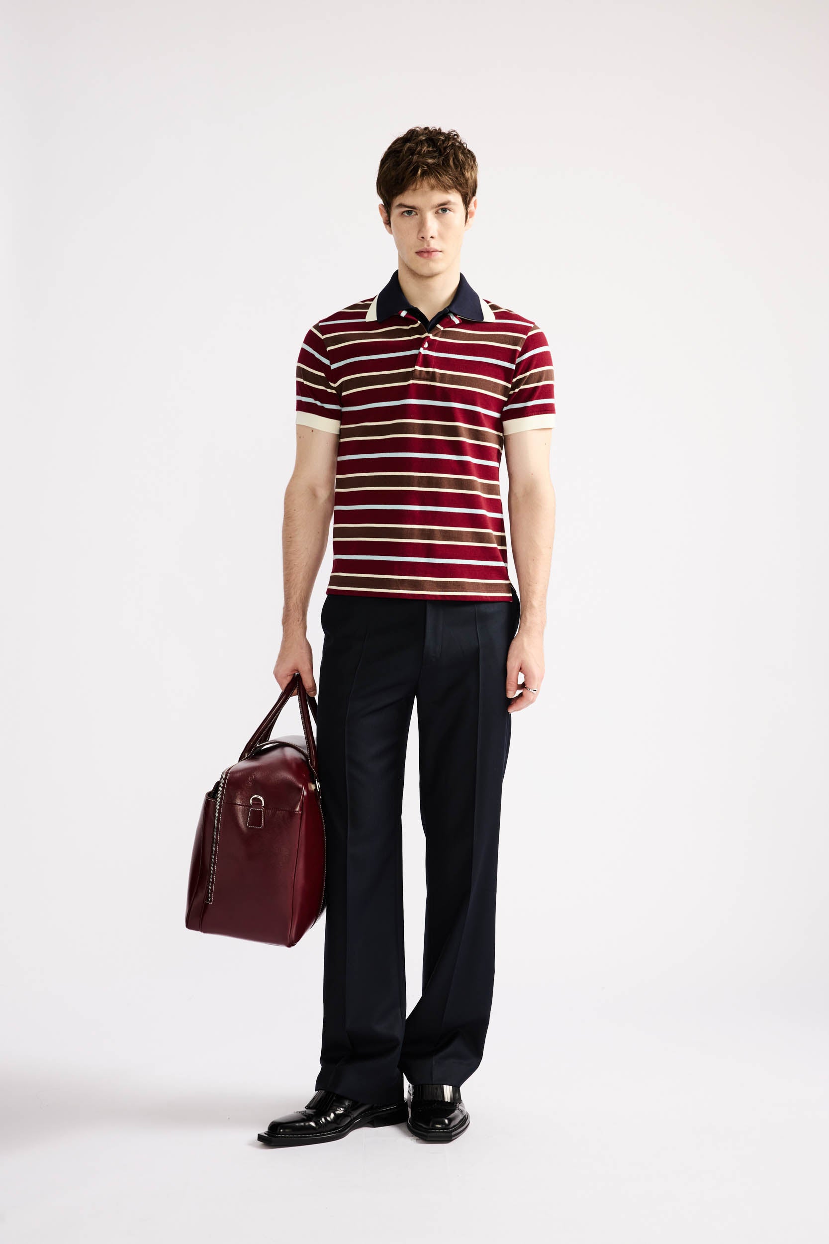 Womens Double Collar Polo